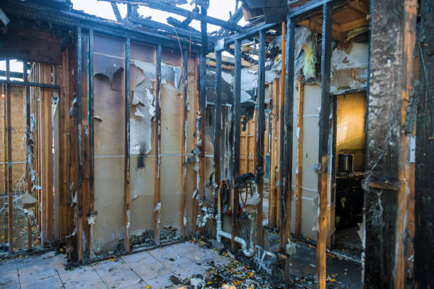 Professional Emergency Fire Cleanup technician working in Morrow, GA